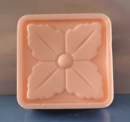 Square Soap with Leaf 3oz