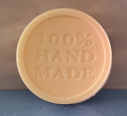 “100% Handmade” Round Soap 2 oz